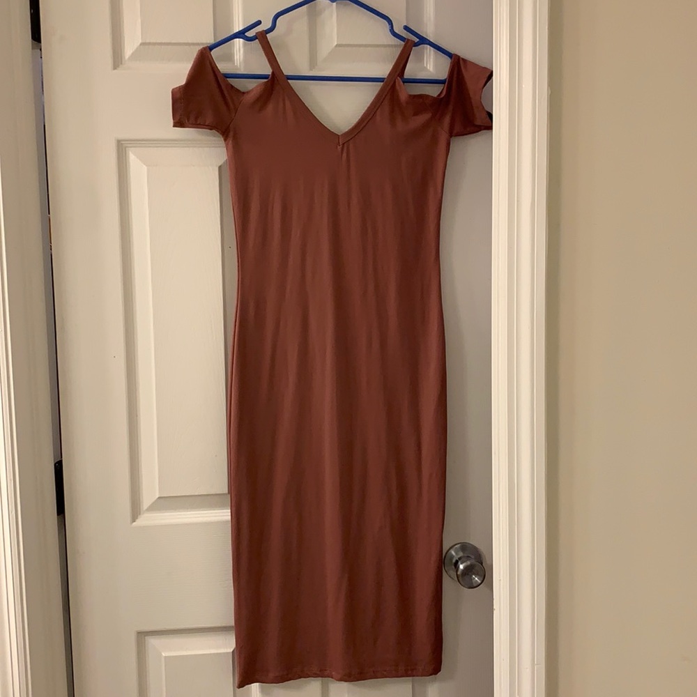 Cold Shoulder body con dress